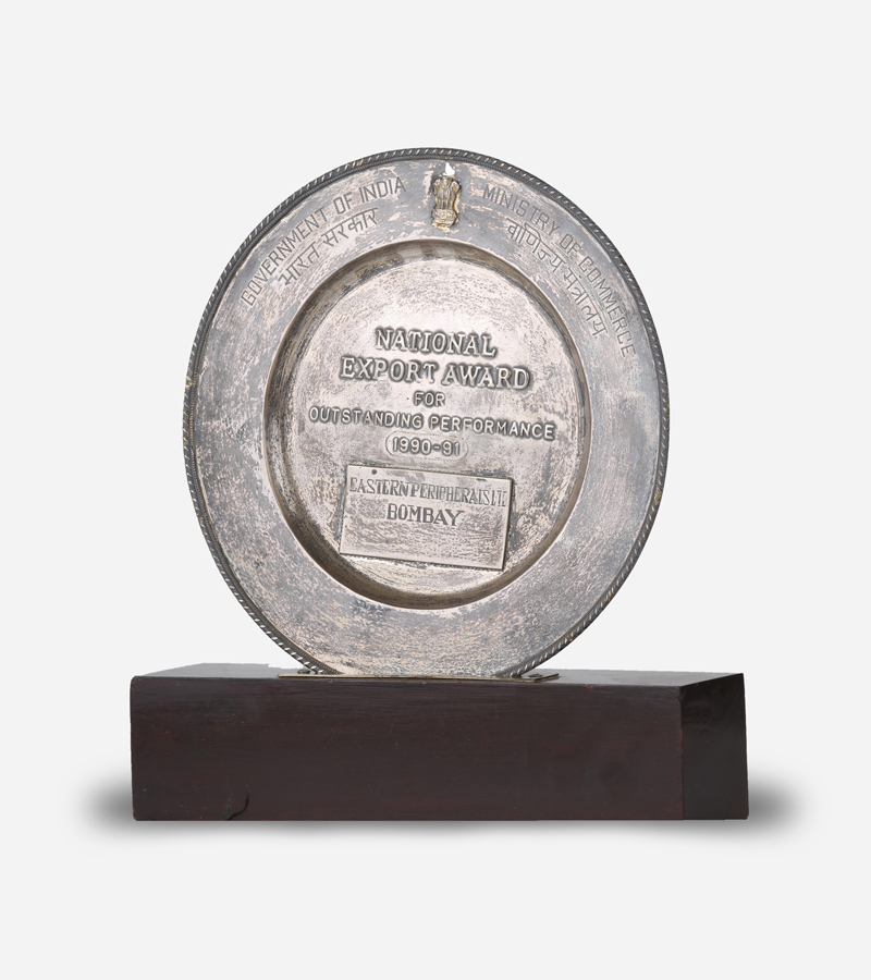 1990 91 GOVERNMENT OF INDIA MINISTRY OF COMMERCE NATIONAL EXPORT AWARD FOR OUTSTANDING PREFORMANCE Eastern Peripherals Tandon Group GB