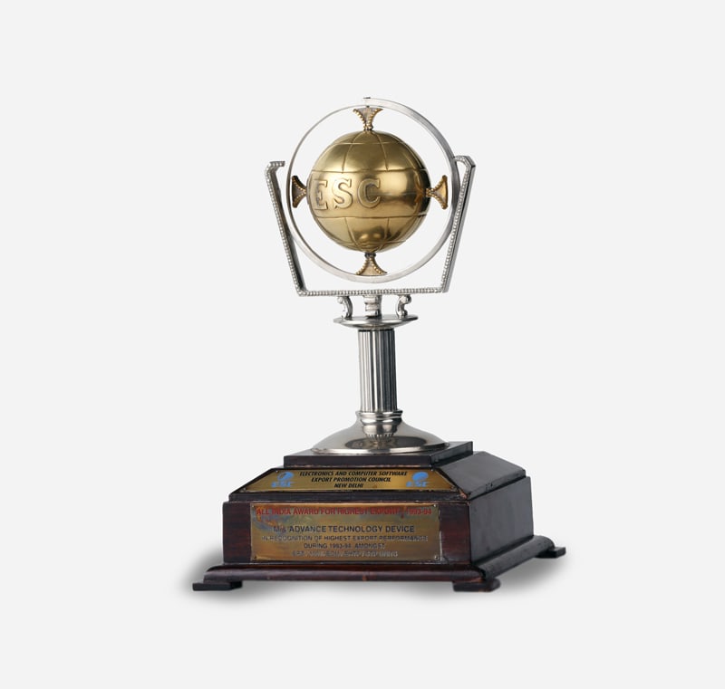 1993 94 ESC ALL INDIA AWARD FOR HIGHEST EXPORT Advanced Technology Device Tandon Group GB