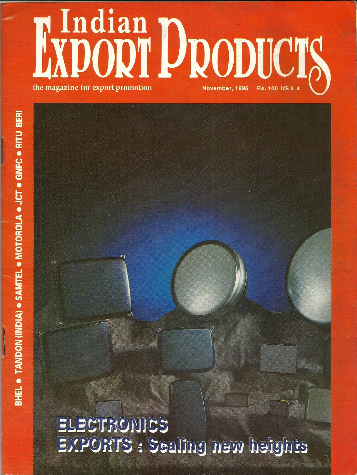 1996 November Indian Export Products Magazine Long Term Strategy For Exports Required feature Manohar Lal Tandon 1