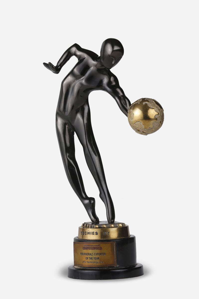 1997 Information System Computerworld Techies Award PERIPHERALS EXPORTER OF THE YEAR JTS Technology Ltd Tandon Group GB