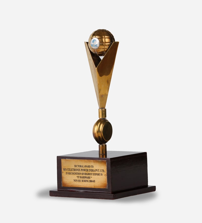 2004 2005 ESC SECTORAL AWARD CELETRONIX POWER INDIA HIGHEST EXPORT IN IT HARDWARE Tandon Group GB